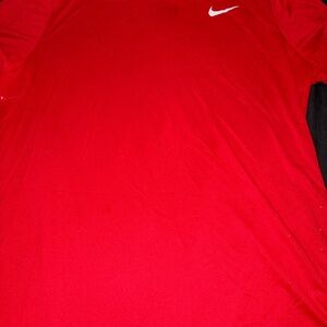 Nike Dri Fit Red Sports Tee